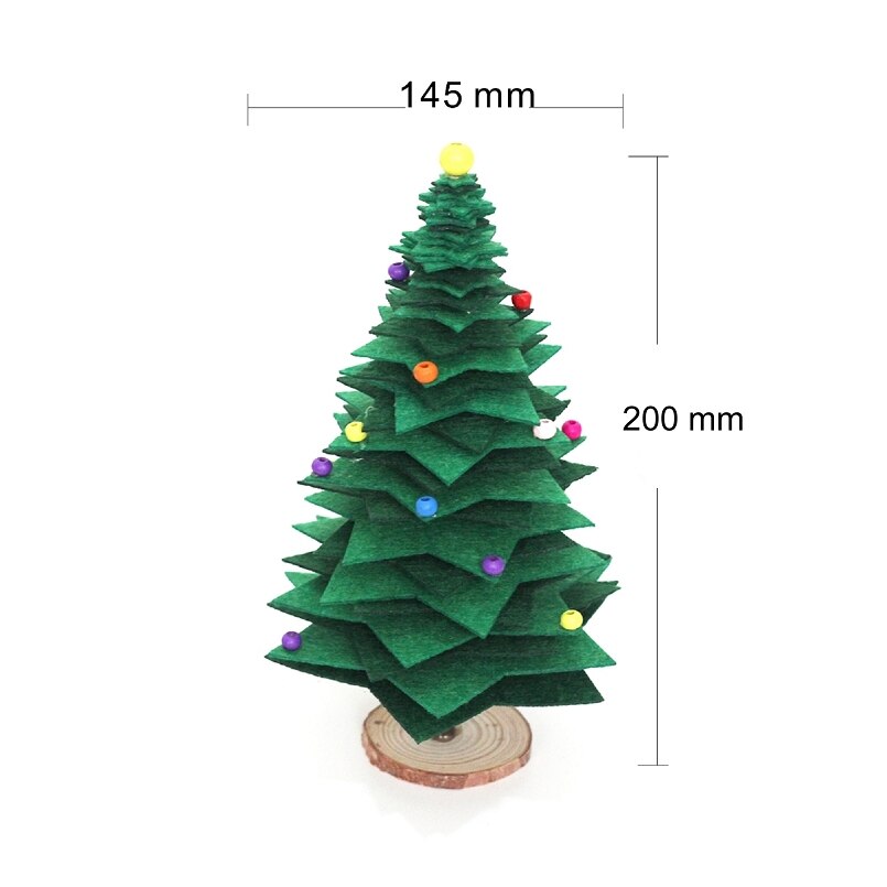 3 Pack DIY Felt Mini Christmas Tree Merry Christmas Decorations For Home 2022 Christmas Ornaments Christmas Xmas Tree