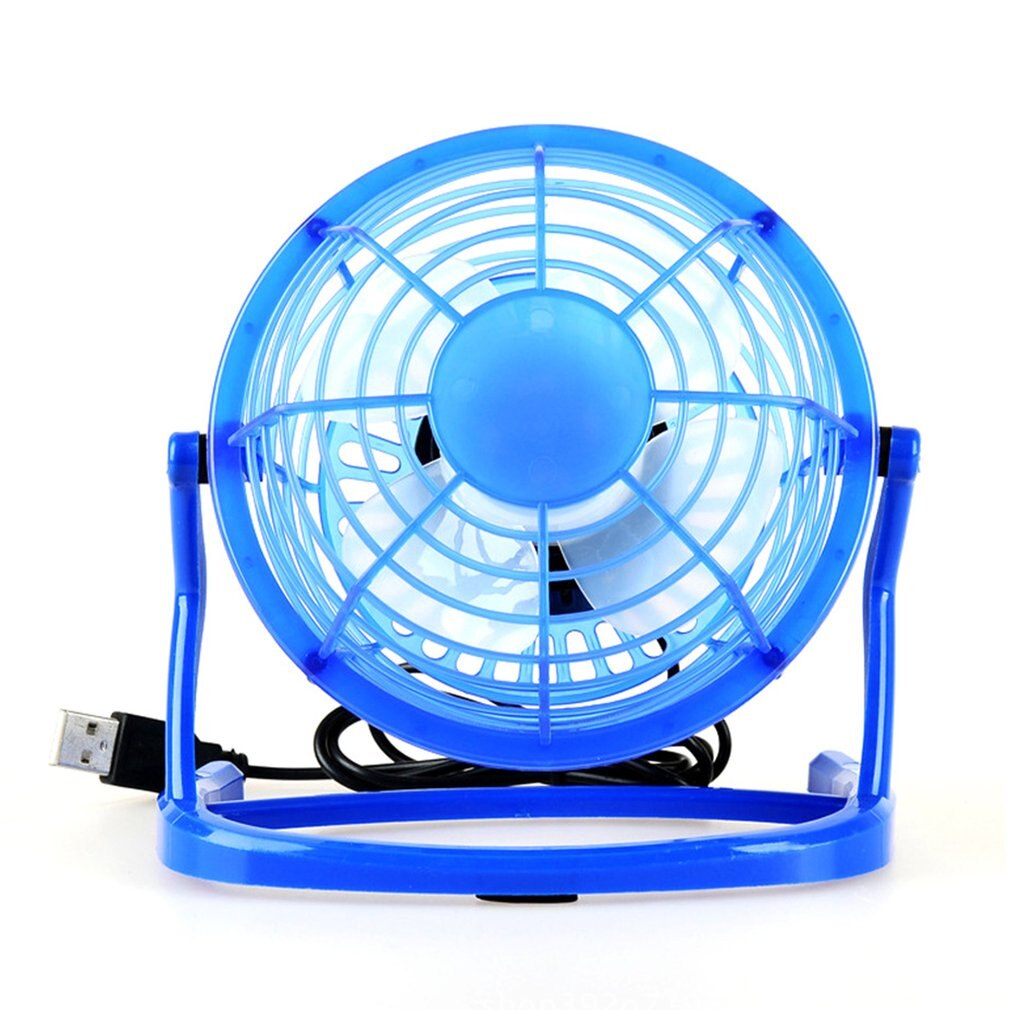 Usb ventilator mini tisch venti fan computer notebook laptop til hjemmekontor fan: Blå