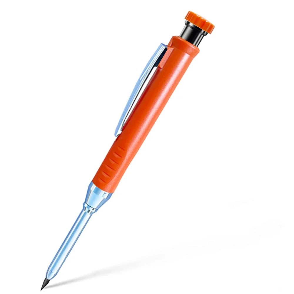 Solid Carpenter Mechanical Pencil For Woodworking Long Head Detachable Dual use Pen Pencil With Sharpener Stationery Supplies: Blue