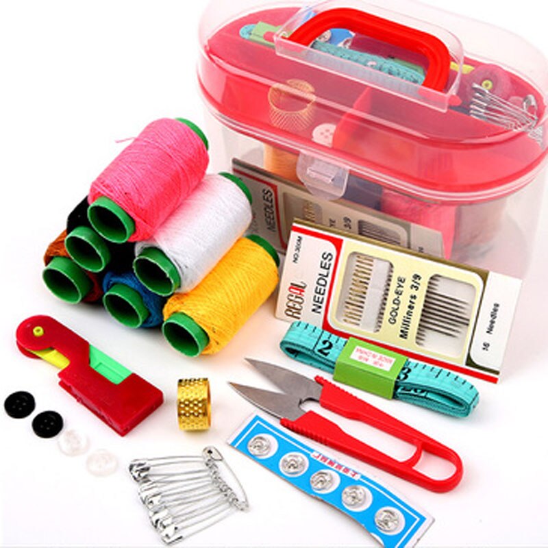 Household sewing box set tool box multifunctional sewing kit sewing thread hand sewing needle storage and finishing box
