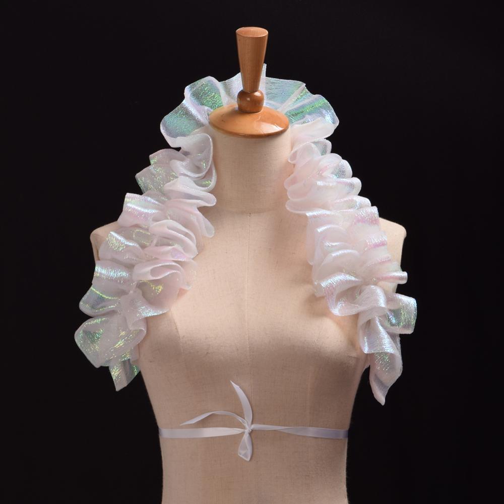 Retro Victorian Ruffled Collar Shawl – Gothic Shoulder Wrap For Women