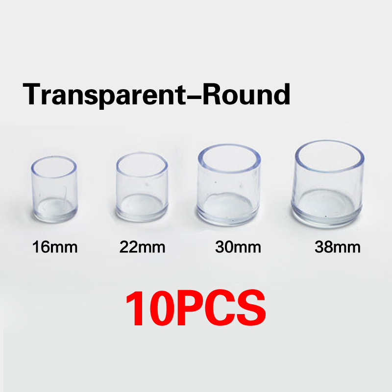 10Pcs Silicone Non-slip Chair Leg Caps Floor Protector Pads Table Feet Socks Durable Dust Cover: A-30mm-10pcs