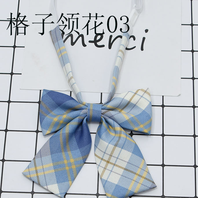 Women&#39;s Plaid Bow Tie Uniform School Uniform College Wind Casual Bow Tie Sailor Suit Bow Tie Adult Plaid Bow Tie Girl Bow Tie: 03