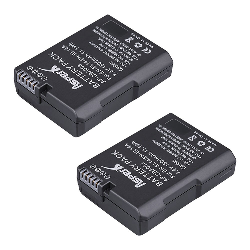 4 kpl en -el14a en -el14 en el14 akku + lcd usb kaksoislaturi nikon akulle  d5500 d5300 d3300 d5100 d5200 d3100 d3200 p7000: 2 akkua