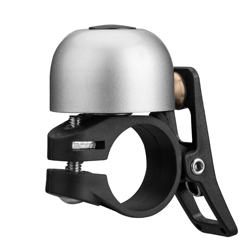 Timbre de bicicleta de montaña plegable, claxon Retro de cobre de 120dB, sonido pequeño, altavoz para bicicleta de carretera, accesorios para equipos de ciclismo: SD570-Silver