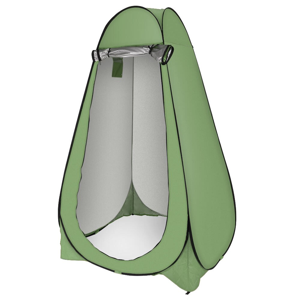 1.2*1.2*1.9m let opsætning øjeblikkelig pop up pod omklædningsrum privatliv telt bærbart udendørs brusebad telt camping toilet telt: Militærgrøn