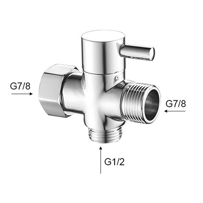 Rovogo  g1/2 eller g7/8 treveis t-adapter vannledningsforbindelse wc bidetvannseparator: G7-8