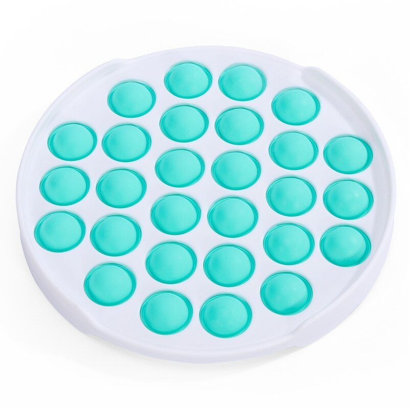 Push Blase pop es Autismus Neue Zappeln Spielzeug Spezielle Bedürfnisse Stressabbau Hilft Entlasten Stress und Erhöhen Fokus Weichen Squeeze spielzeug: Round - Green