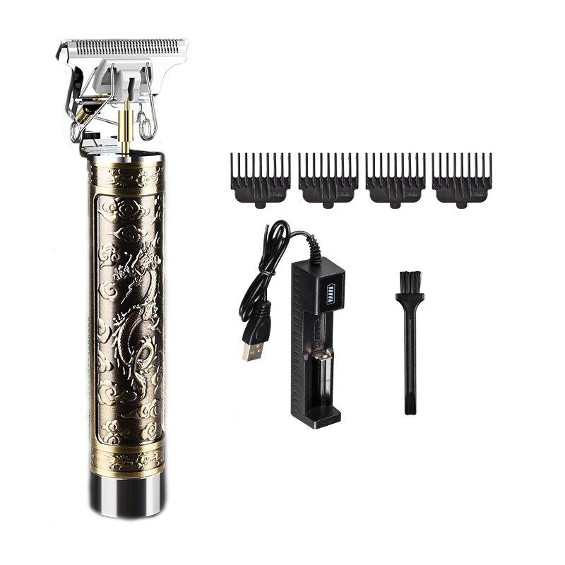 Vgr usb oppladbart hårhårklipper elektrisk hårtrimmer trådløs barbermaskin til menn barberhårskjæremaskin: Ty -02