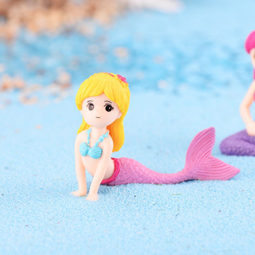 1pc Aquarium Fish Tank Cute Little Mermaid Ornament Aquarium Fish Tank Desk Decoration Accessories Pet Accessories: 1