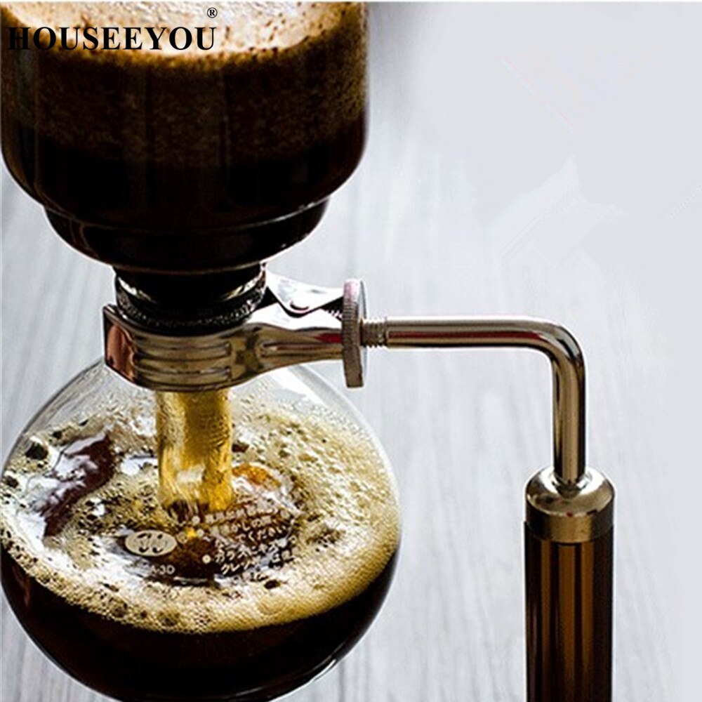 3 Cups Manual Syphon Coffee Maker Pot Hand Glass Vacuum Coffee Maker Brewer Heat-resistant Siphon Coffee Machine Filter