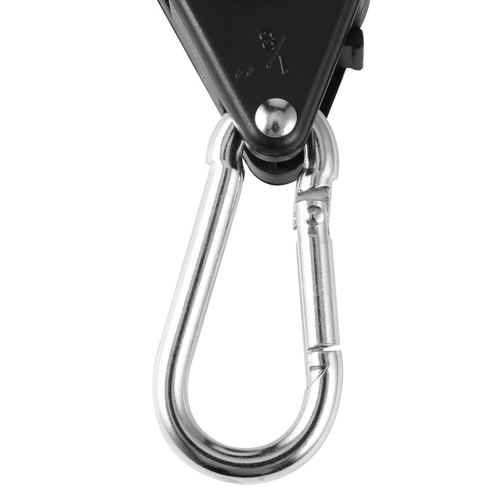 1 paire 150lbs charge 1/8 grandir lumière corde cliquet lumières Lifters réflecteur cintres pour réflecteur capot LED pour Aquarium plante cultiver tente