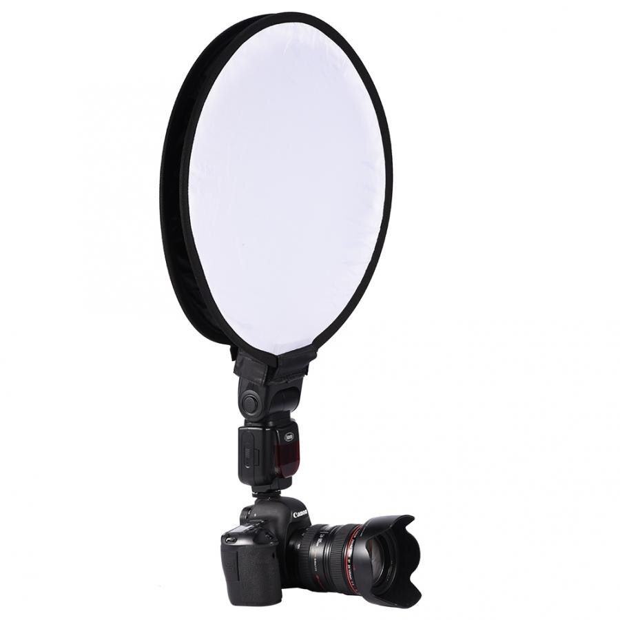 Difusor de Flash en la parte superior para cámara, Softbox portátil, redondo, 30Cm, 40Cm