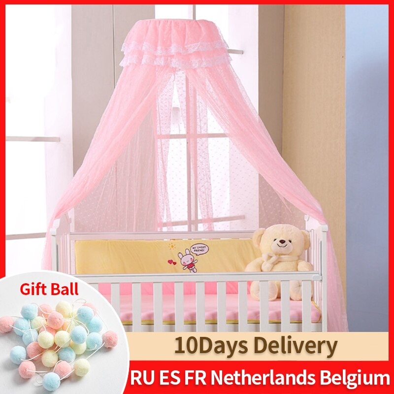 Mosquitera para bebé verano toldo de malla cuna toldo de malla, bebé cama cuna neto dosel mosquiteros sin soporte de hierro