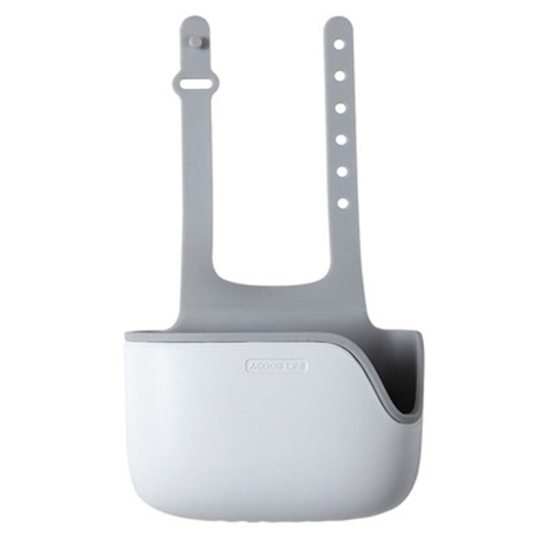 Kitchen Gadget Accessories Sink Shelf Sponge Drain Rack Bathroom Holder Kitchen Storage Suction Cup for Kitchen Organizer Sink: White