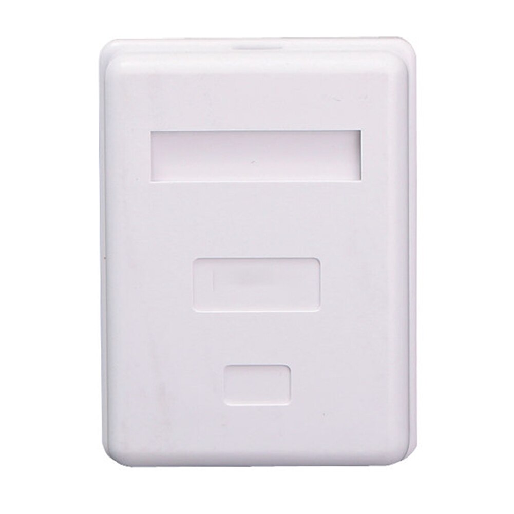RJ45 Information Module Network Connector Extension Cable Ethernet Single Port Unshielded Box Desktop White Junction