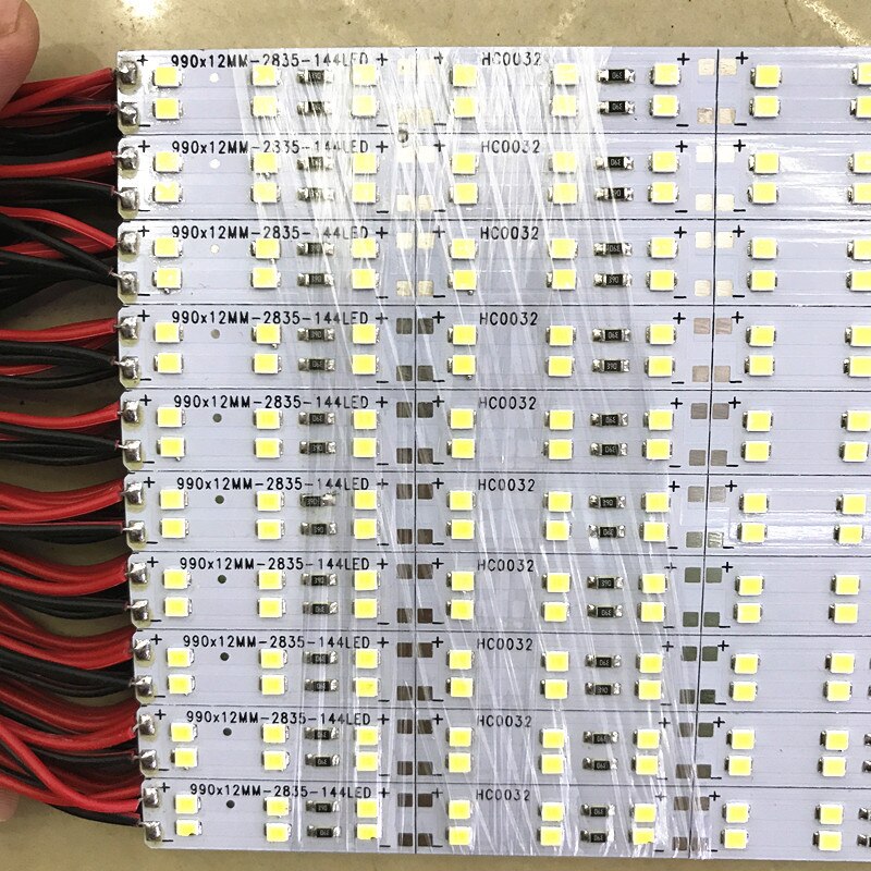 Led Bar Licht 2835 72led/pc 144 leds/M Harde stijve led Bar licht dubbele lijn 12 V Led Strip Stijve licht 10 stks/partij 50 cm/stks
