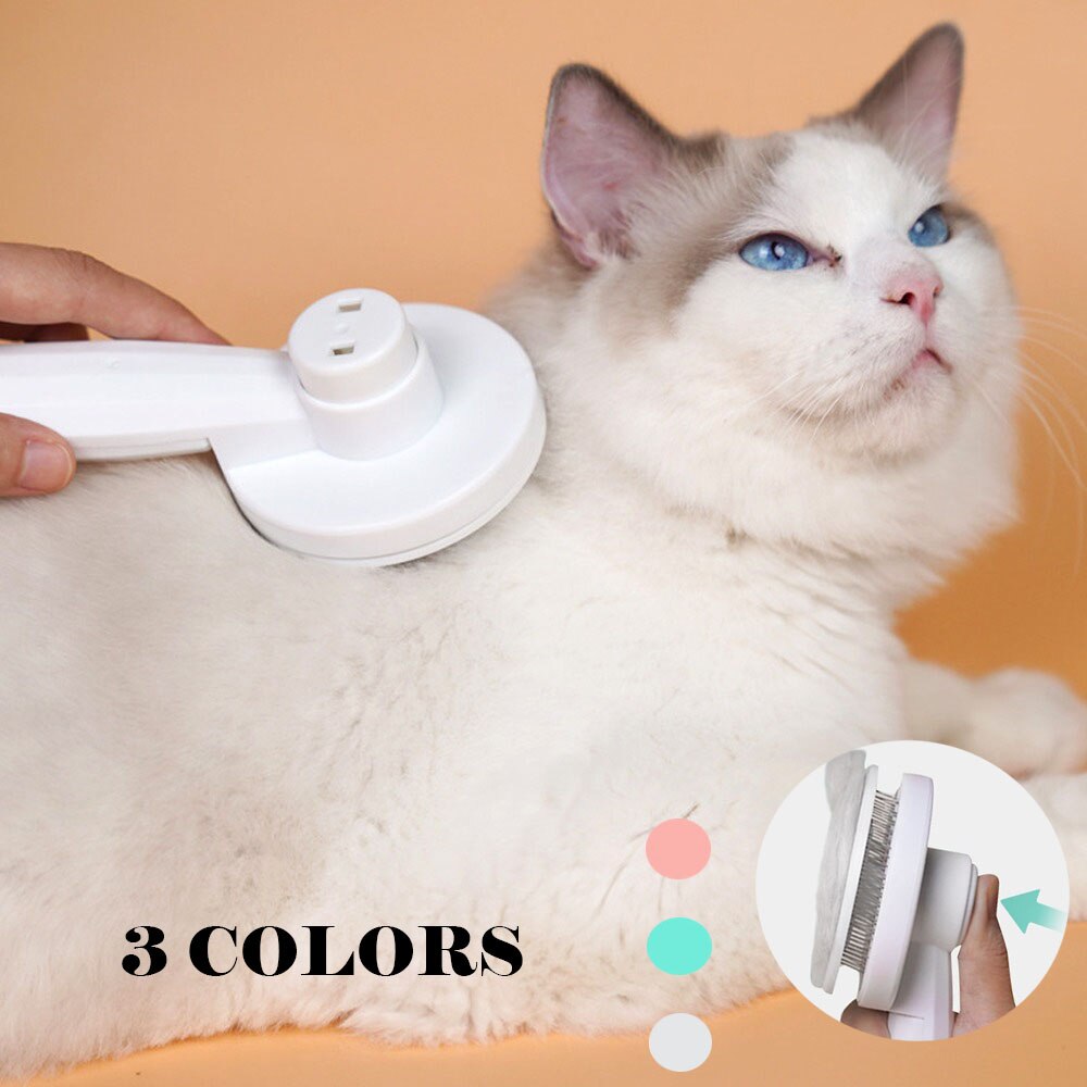 Pet Grooming Kam Kat Borstel Kat Kam Automatische Katten Haar Borstel Zelfreinigende Slicker Brush Voor Honden Katten Kat accessoires