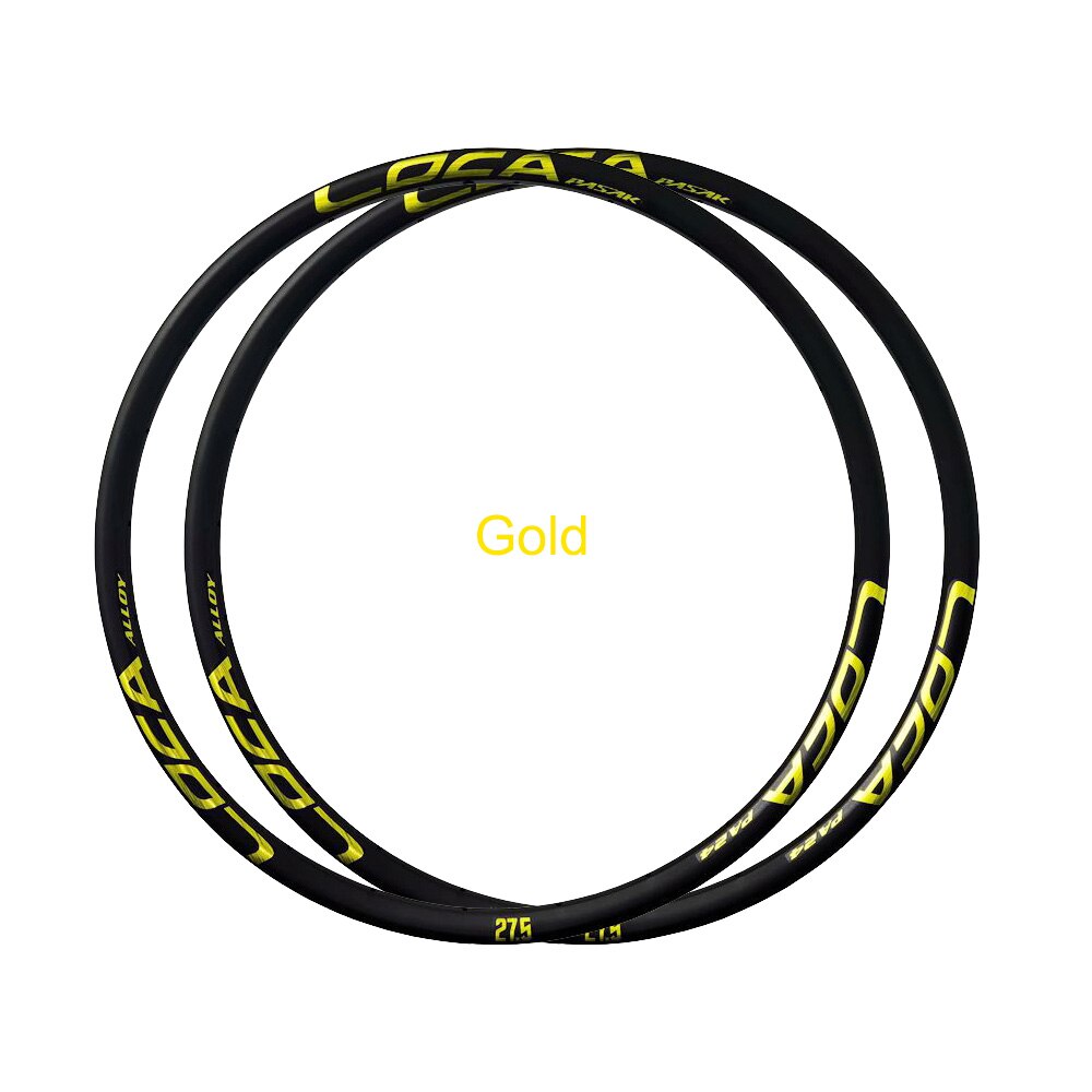 Pasak 700C Rim 28 24 Holes Road Bike Ring Clincher Double Layer Al6061 Bicycle Rims 28h 24h Disc Brake For 700c*20c 42c Tyre: 700C 28h Gold
