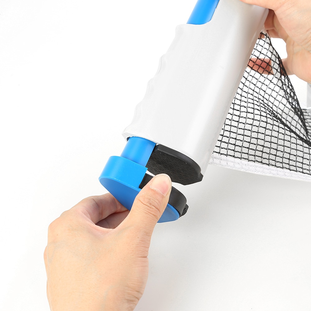 Multi-functional Retractable Ping Pong Net Rack Practical Durable Convenient Sports Exercise Gyms Table Tennis Mesh Net Shelf