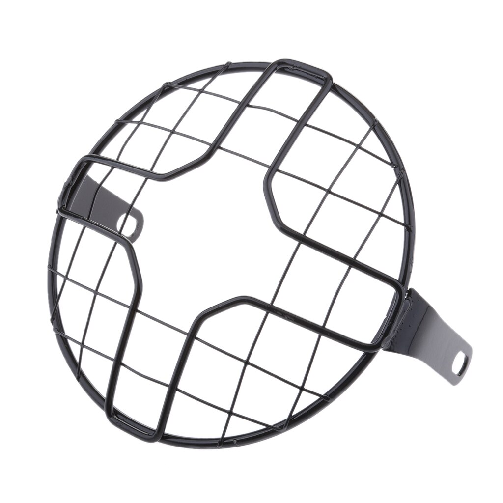 Cubierta de luz para faro delantero de motocicleta, protección de rejilla, 7 pulgadas