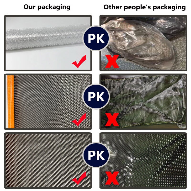 3K plane grain carbon fiber cloth high strength 280GSM