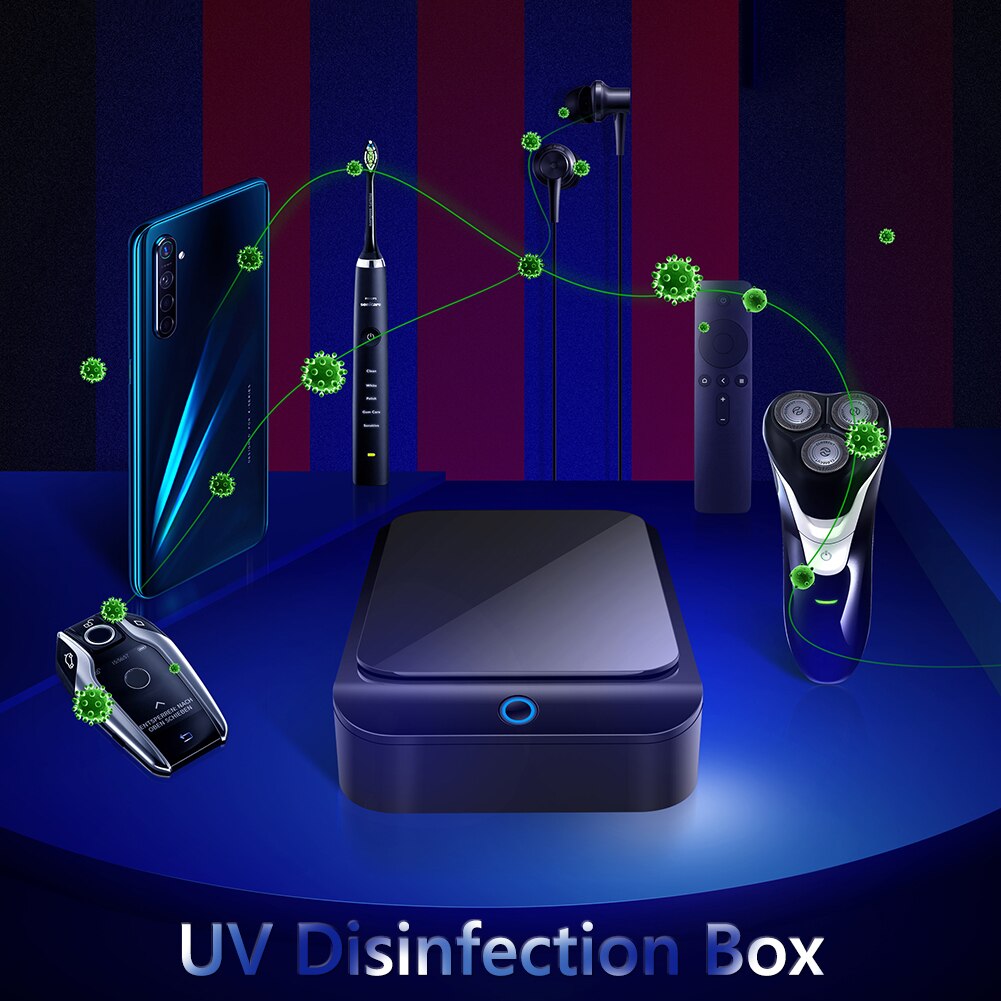 X2 UV Phone Sterilizer Box Jewelry Phone Cleaner Sanitizer Disinfection Box