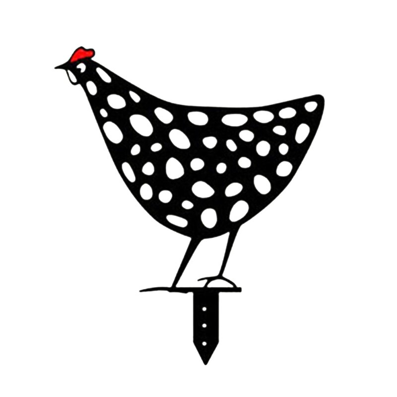 Gallo silueta Animal decoración de sombra de pelo estaca jardín jardinería decorar U90A: 4