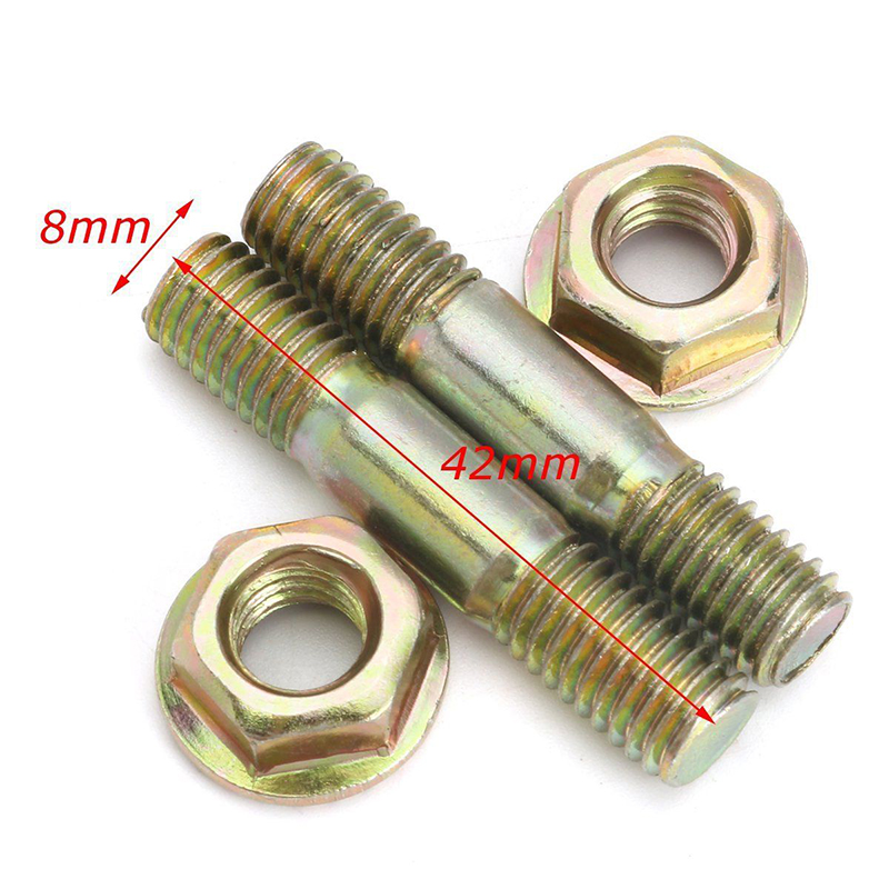 4Pcs Kettingzaag Onderdelen Bar Noten & Bar Studs/Bouten Voor Baumr-Ag SX62 62cc Kettingzaag Kettingzaag voor Komatsu 4500 5200, 5800 Gereedschappen