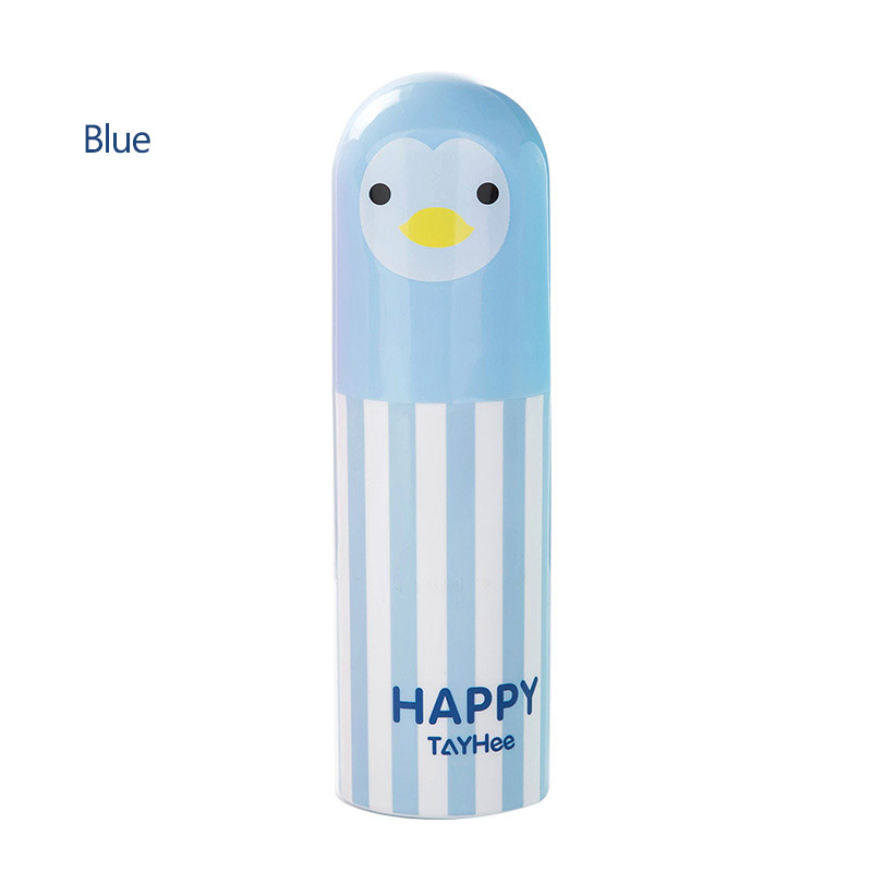 Toothbrush Cup Travel Wash Cup Portable Toothbrush Box Toilet Household Wash Set Cartoon Mouthwash Cup Toothbrush Cup: Blue