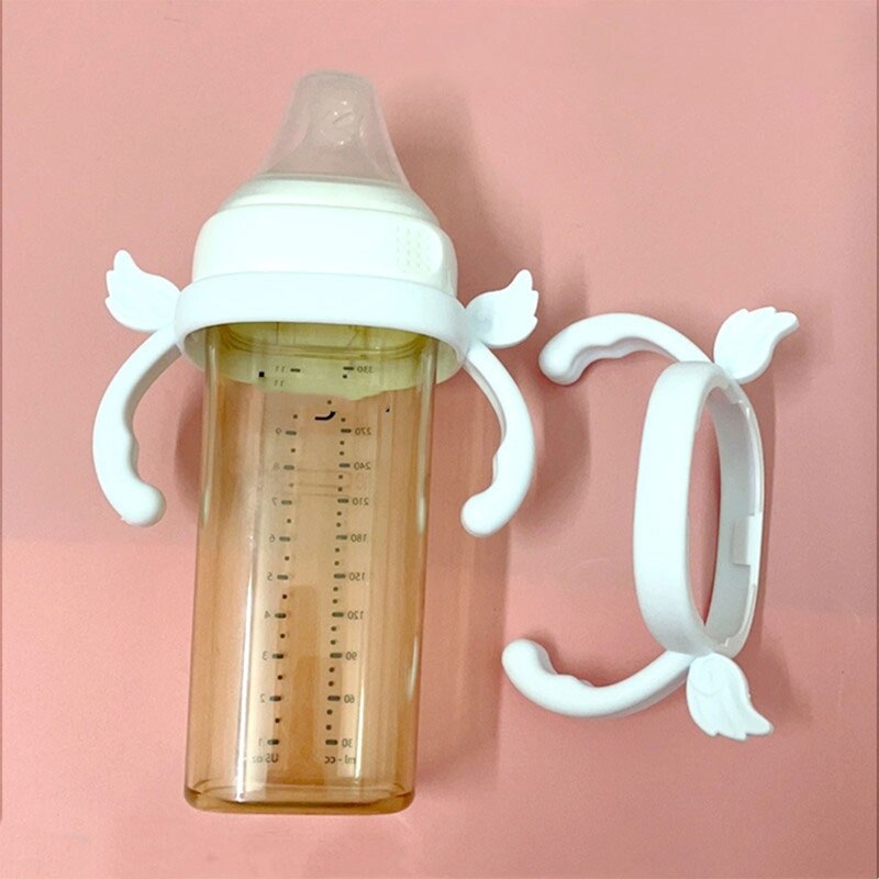 BPA kostenlos klassisch neugeboren Flasche Griff handhaben kompatibel Silikon Griffe Pro Hegen Flasche Größe Baby Fütterung Flasche Zubehör