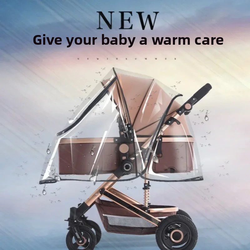 Universal- Baby Kinderwagen Regen Abdeckung freundlicher Auto Windschutzscheibe Abdeckung Baby Kinderwagen Regenschirm Auto Regen Abdeckung