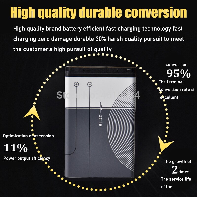 Batterij BL-4C Bl 4C 890Mah Voor Nokia 6300 6100 3500c 7200 X2-00 Bateria Batterij Accumulator