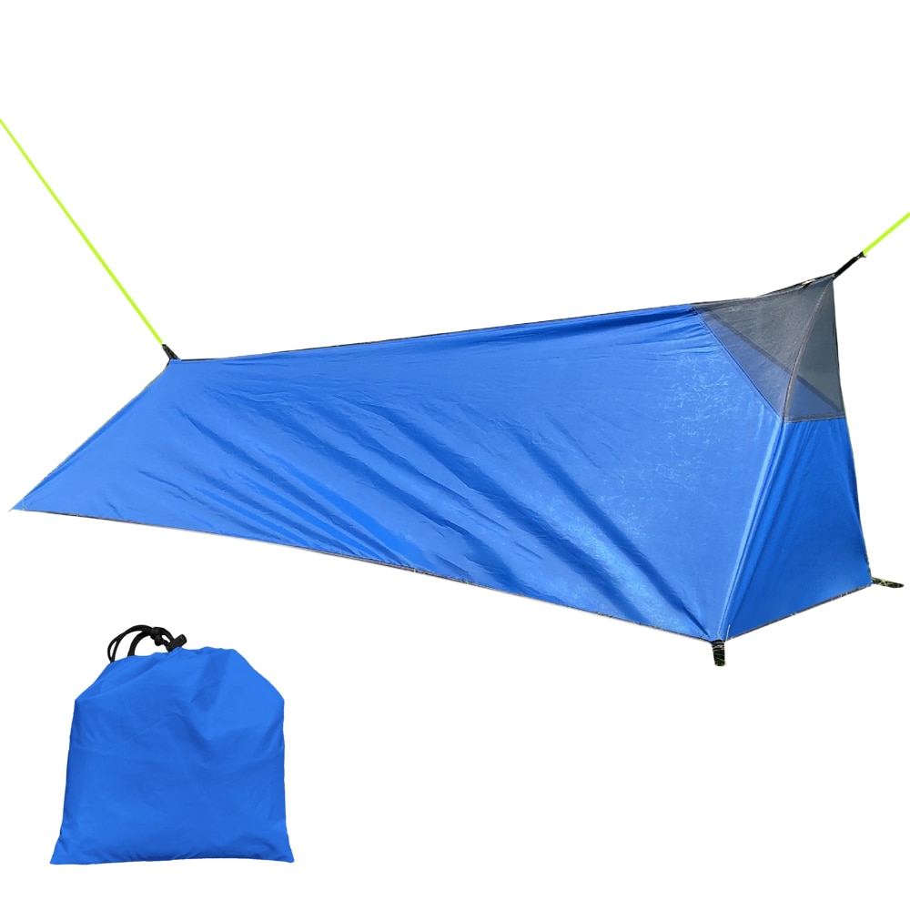 Rucksackzelt, outdoor-camping-schlafsackzelt, leichtes ein-personen-zelt mit moskitonetz: Blau