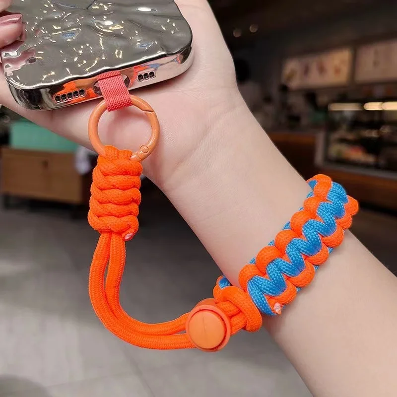 Cute Mobile Phone Lanyard Hanging Decoration Can Be Carried Twist Rope Anti-loss Pendant Strong Wrist Short Straps Band