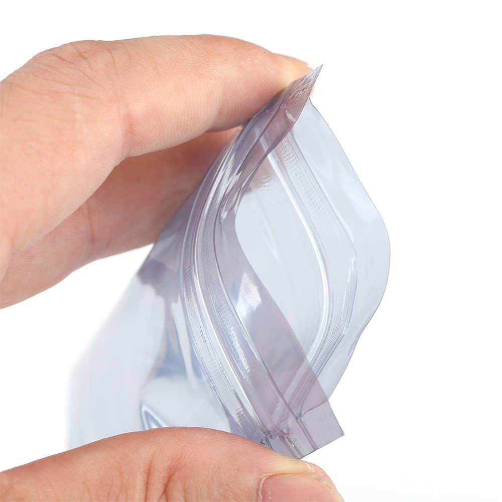 50pcs Aluminum Antistatic Bag Resealable Anti Static Ziplock Bags Pouch for Electronic Pouches Anti Static Package Mylar Bags