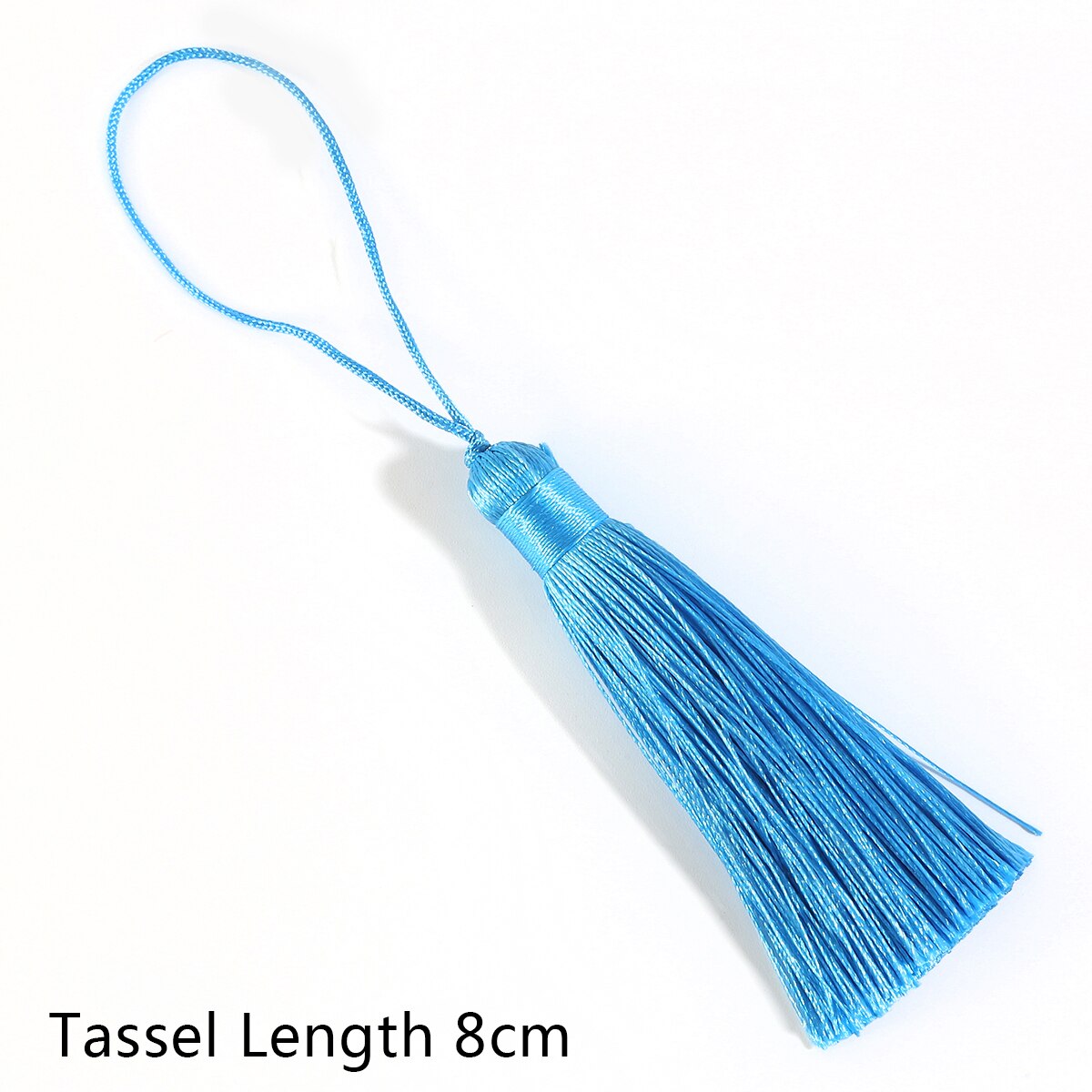8cm, tupsua,silkkihapsut,askartelutupset,hapsut verhoon,tupsut koruihin tee itse,hapsuverho ,2kpl /pussi: Taivaansininen