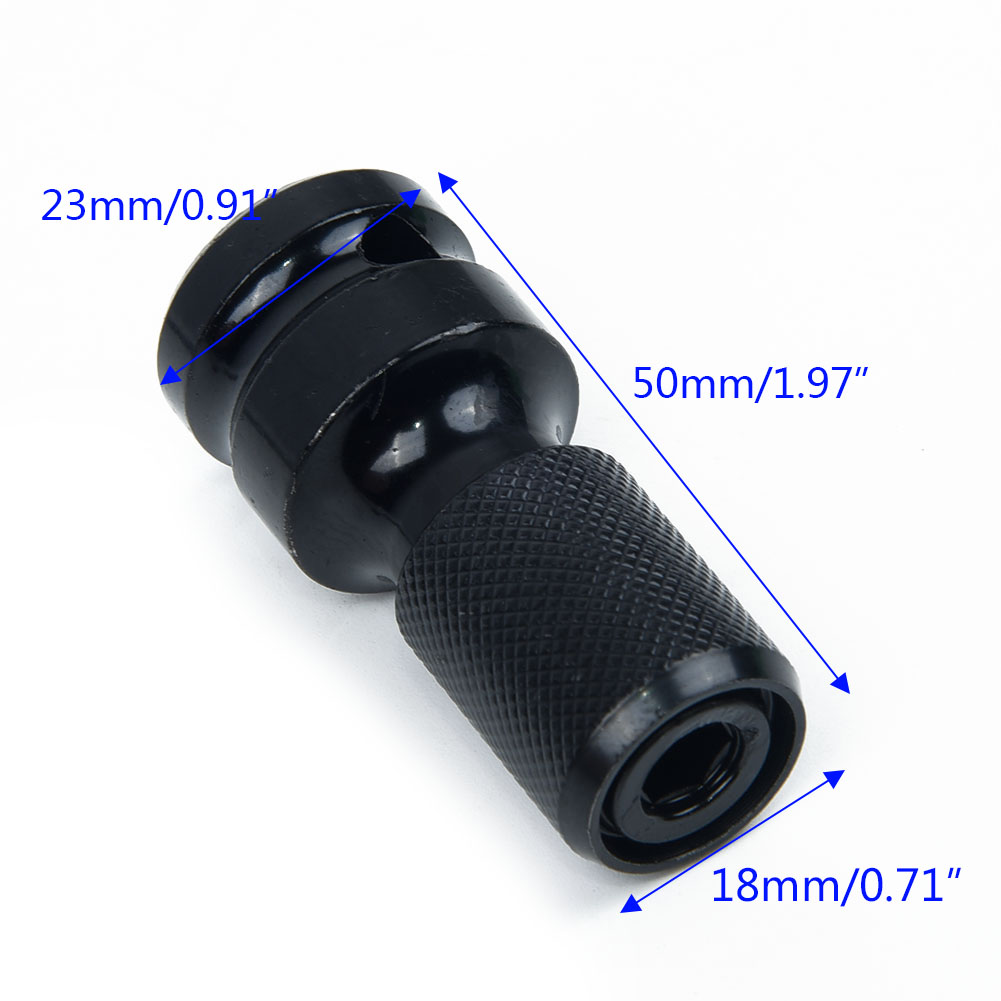 Universal Adaptive Wrench Adapter Socket Ratchet Torque Wrench Adapter 1/2 Inch Square To 1/4 Inch Hex Ratchet Socket Converter