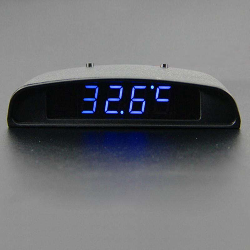 3 in 1 Auto Innen LCD Digitale Uhr Auto Thermometer Thermograph Tempurature Spannung Meter Messgerät Tester Auto Messgeräte Und Uhren