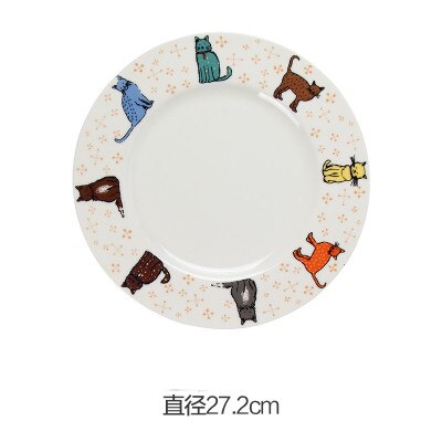 Western service fad bøf salat frugt tallerken stor skive britisk fin porcelænshund dessert tallerkener: 10 tommer plade 2