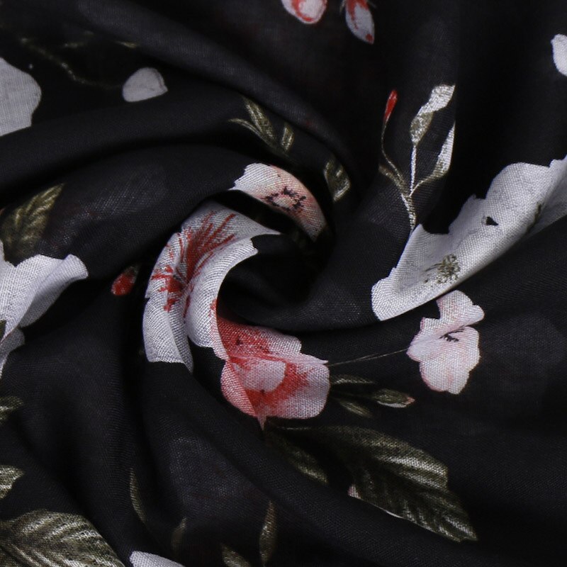 Quaste Lange Drucken Frau Schal Dünne Sommer Schals und wickelt Blumen Schals Für Damen Bandana Echarpe Foulard Femme