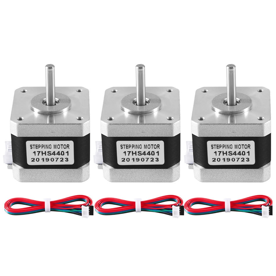 3Pcs 3D printer Nema17 Stepper Motor 17HS4401 42 motor Nema 17 motor 1.5A motor 4-lead for 3D printer