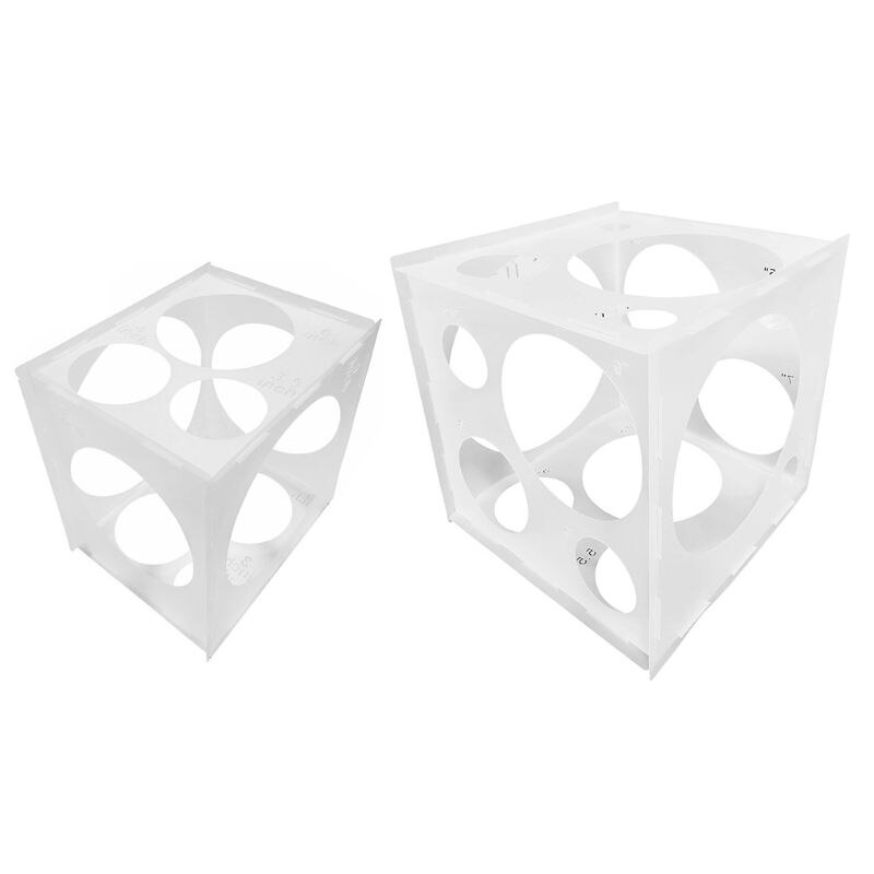 11/18 Holes Balloon Sizer Box Balloon Measuring Boxes Make Balloon Size Measurement Tool for Birthday Party Decoration