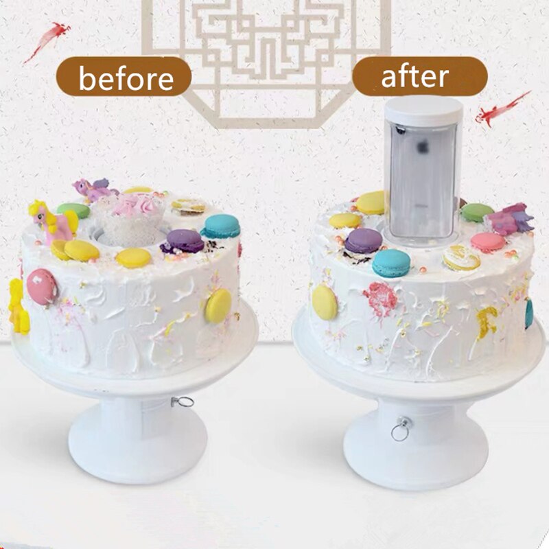 Support à gâteau d'anniversaire avec surprix | Boîte, support à gâteau magique surprenant