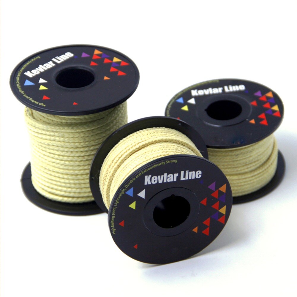 Gul flettet line til fiskeri 100-2000lb kevlar fiskeassistent snor dragesnor udendørs backpacking camping reb