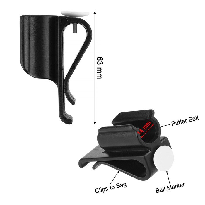 Stand Organisator Club Aid Golf Putter Houder Op Klem Tool Accessoire Golftas Clip Voor Golf Training