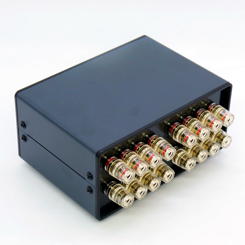 Splitter selettore audio stereo A/B per amplificatore di potenza/altoparlante 2-IN-2-OUT