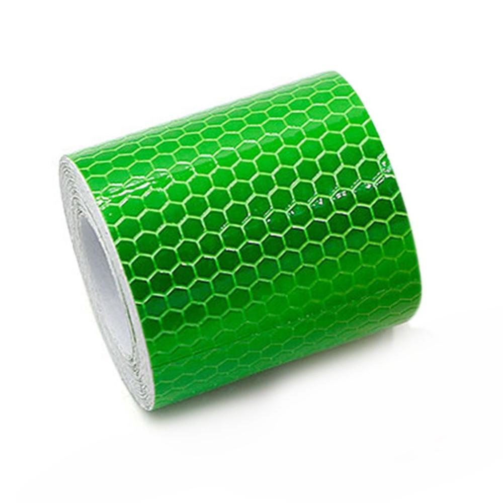 5 cm x 3m veiligheidsmarkering reflecterende tape stickers voor fietsen frames motorfiets zelfklevende folie waarschuwingstape reflecterende folie: Default Title