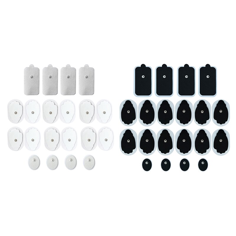 Pads de eletrodo, pads de substituição auto-adesivo reutilizáveis para estimulador muscular de unidades de dez, pads de pequeno médio e grande, 20 peças