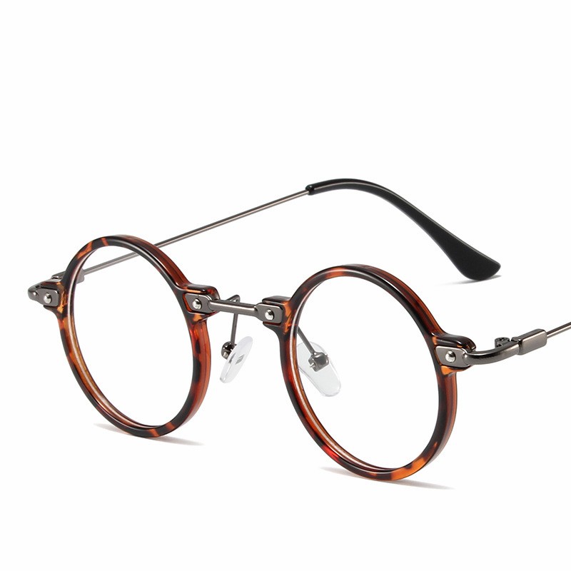 Okrągłe okulary przeciwsłoneczne dla mężczyzn Retro Steampunk okulary przeciwsłoneczne męskie damskie designerskie metalowe oprawki okulary ocienia oczka: Brązowy